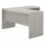 Bush Business Furniture Echo 60"W L Shaped Bow Front Desk, Gray Sand (ECH025GS)
