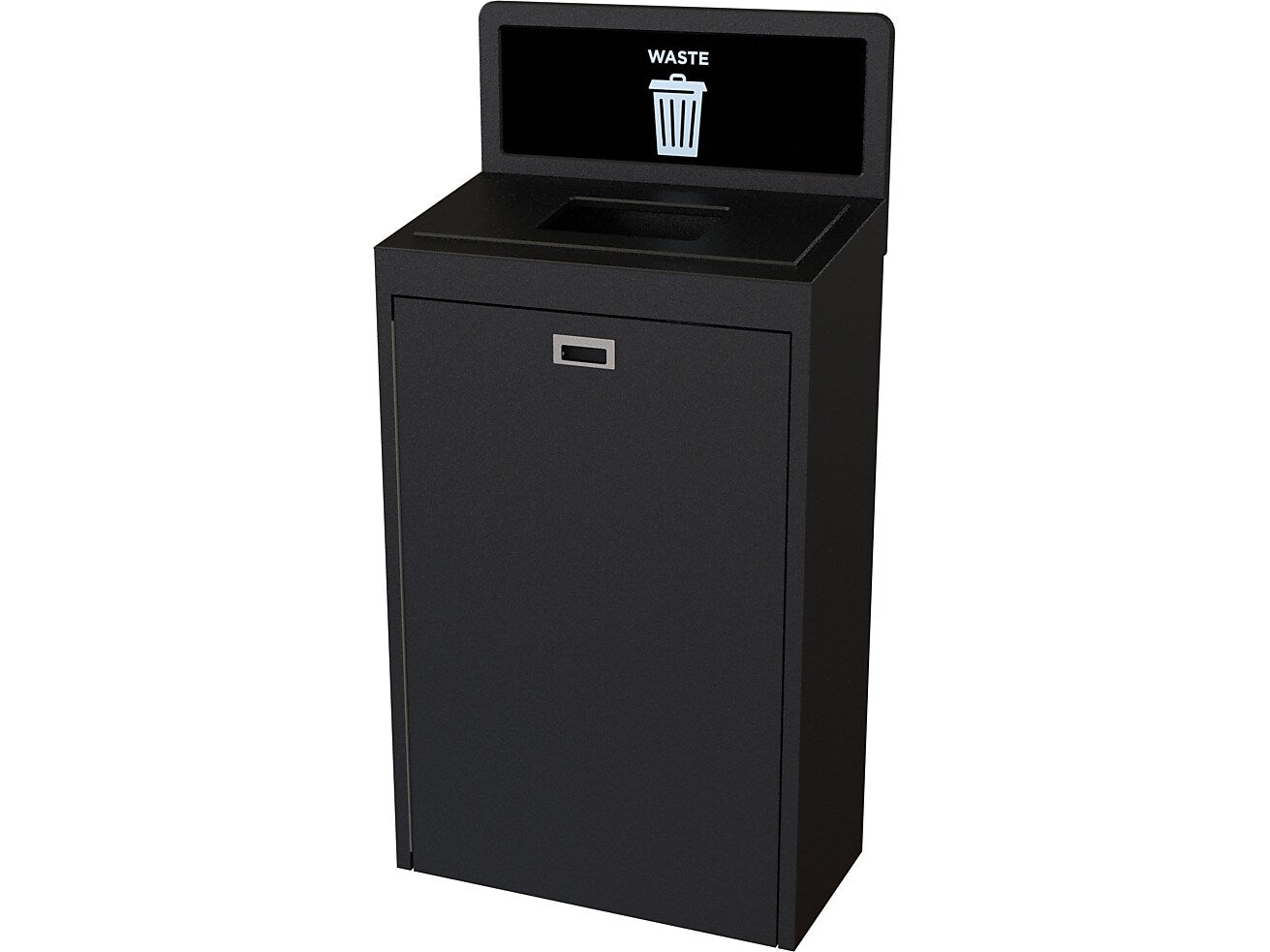 CleanRiver TIM Plastic Trash Can, 22 Gallon, Black (TIM22-1-W-BK)