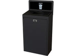 CleanRiver TIM Plastic Trash Can, 22 Gallon, Black (TIM22-1-W-BK)