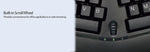 Adesso Tru-Form Wireless Ergonomic Keyboard and Optical Mouse Combo, Black (WKB-1150CB)