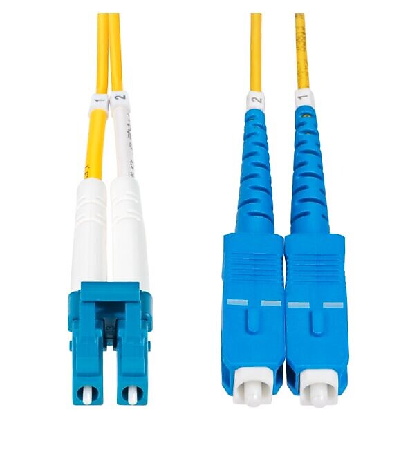 StarTech 49' LC Network to SC Network Networking Cable, Male, Yellow (SMLCSCOS215M)