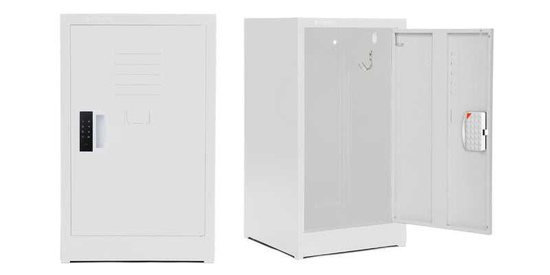 AdirOffice 24"H Single Tier White Storage Locker (ADI629-02-WHI-DL)