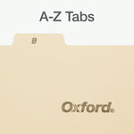 Oxford Index Card Dividers, 5" x 8", Manila, 25/Pack (B8525)