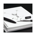 U Brands Cambria Soft Touch Mechanical Pencil, 0.7 mm, HB (#2), Black Lead, Black Barrel, 12/Pack