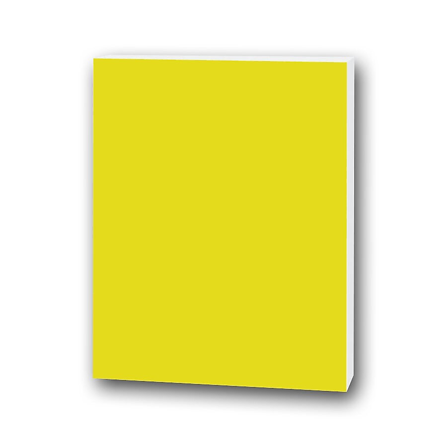 Flipside Foam Board, 20" x 30", Yellow, 10/Pack (20365-10)