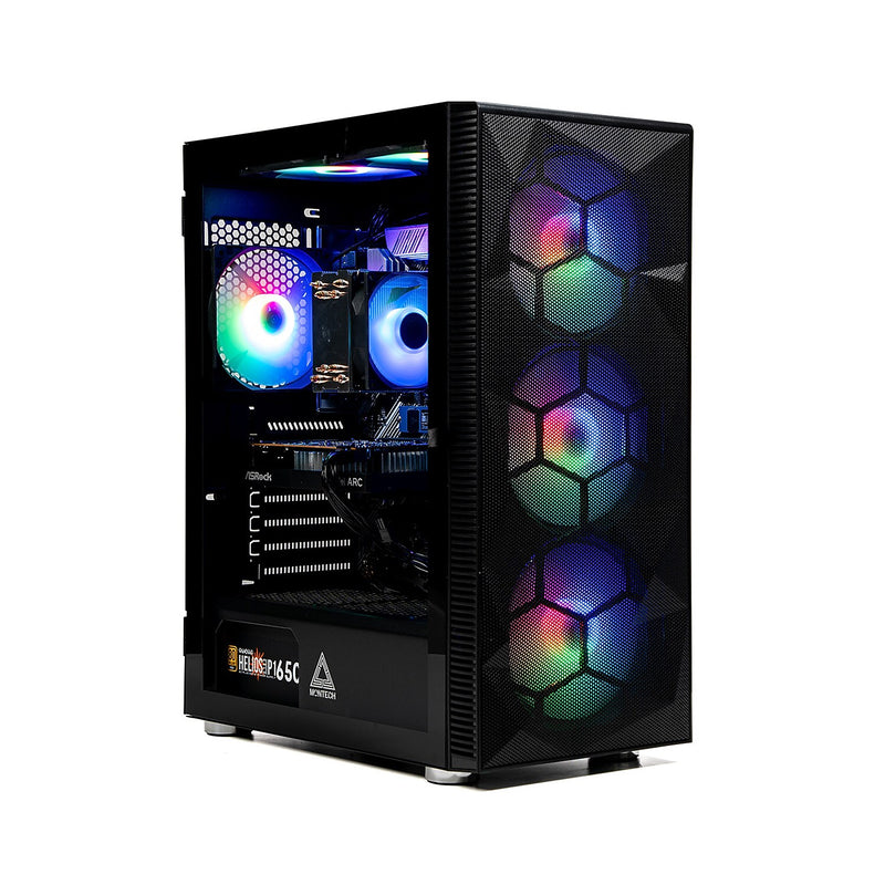 Skytech Gaming Storm Desktop Computer, AMD Ryzen 5 5600G, 16GB RAM, 1TB SSD, Intel Arc A380 6GB Graphics, Windows 11, Black
