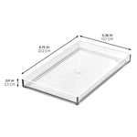 iDESIGN Plastic Desktop Tray, Clear, 2/Pack (28234M2)