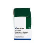 First Aid Only Aluminized Emergency Blanket, 5/Box (I800)