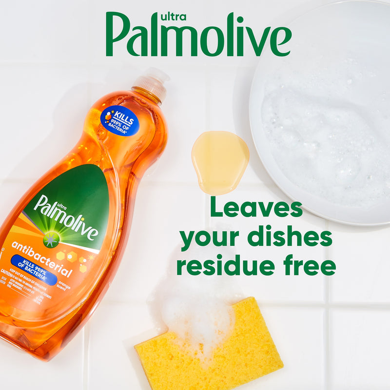 Palmolive Ultra Antibacterial Liquid Dish Soap, Orange, 20 oz. (US04232A)