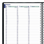 2026 Blueline Plan and Link 9.06" x 11" Weekly Planner, Faux Leather Cover, Black (REDC595081T)