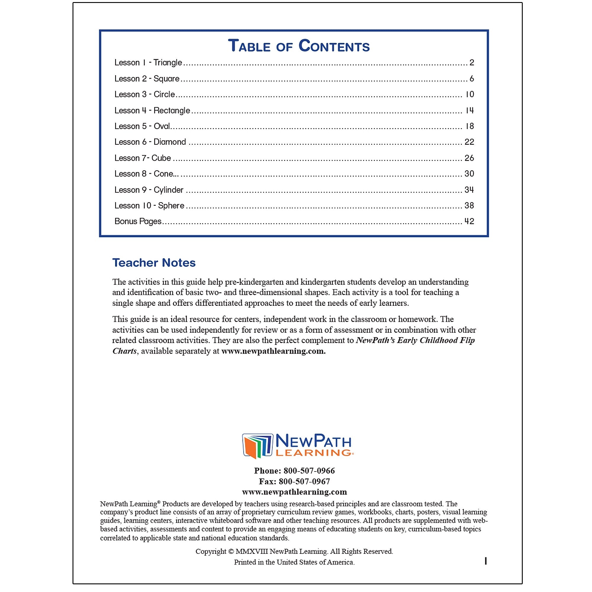 NewPath Learning Exploring Shapes Student Activity Book (NP-130021)