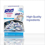 PURELL SINGLES Advanced 70% Alcohol Gel Hand Sanitizer, 125/Box (9630-12-125CTNS)