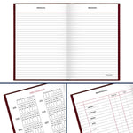 AT-A-GLANCE 2026 Hardcover Diary, 5.75" x 8.25", Wide-Ruled, Red (SD387-13-26)