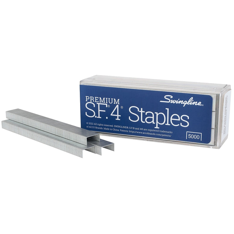 Swingline S.F. 4 Premium 1/4" Length Standard Staples, Full Strip, 5000/Box (35450)