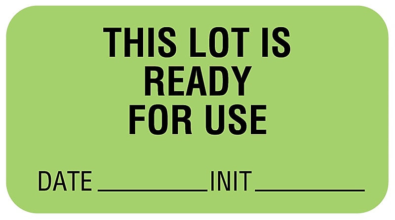 Quality Control Label, 1-5/8" x 7/8"