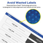Avery Waterproof Laser/ Inkjet Wraparound Labels, 1.25" x 9.75", White, 40 Labels/Pack (22845)