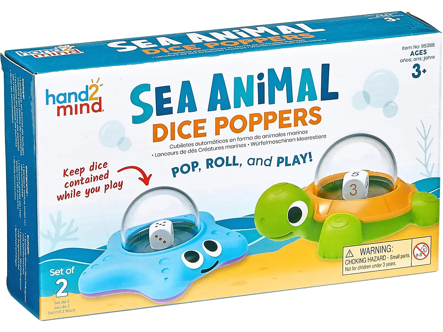 hand2mind Sea Animal Dice Poppers (95388)