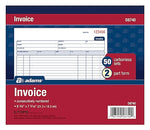 TOPS 2-Part Carbonless Invoices, 50 Sets/Book (D8740)