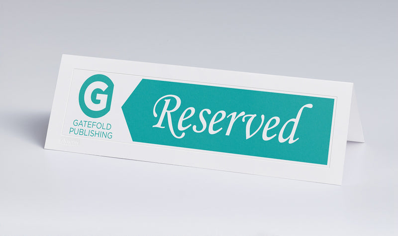 Avery 3.5" x 11" Laser & Inkjet Embossed Tent Cards, 50/Box (05309)