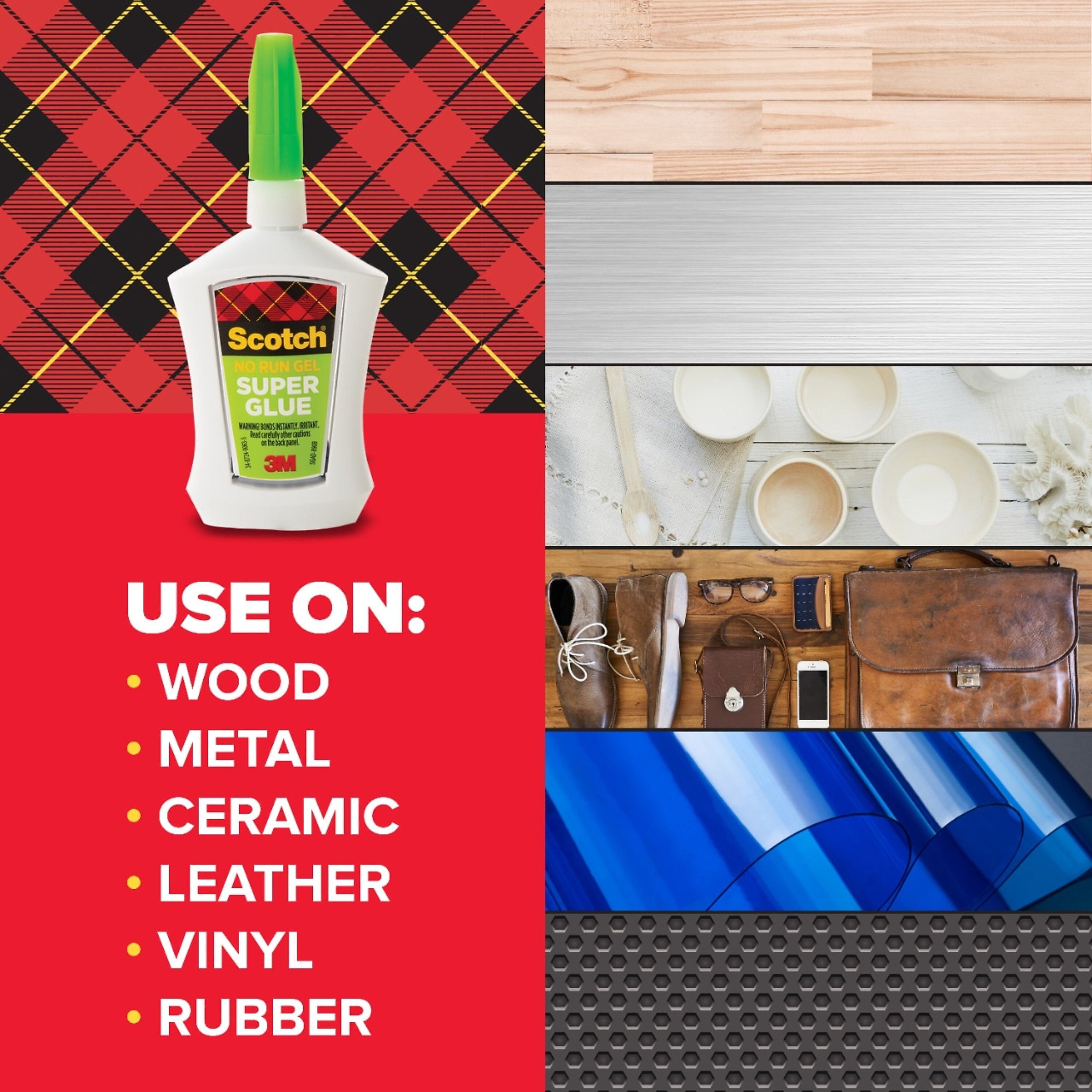 Scotch Liquid Super Glue, 0.14 oz., Tan (AD125)