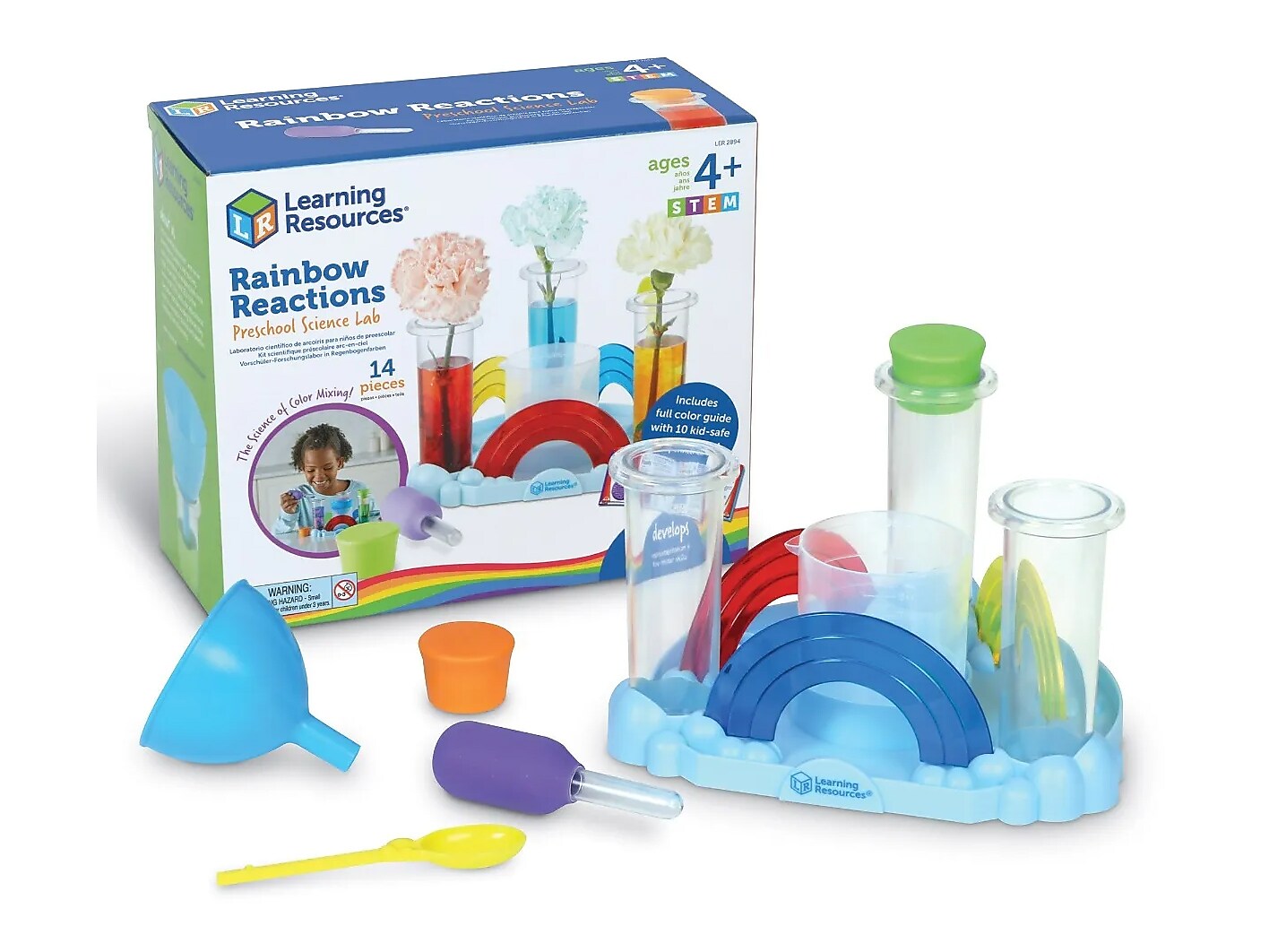 Learning Resources Rainbow Reactions Preschool Science Lab Set (LER2894)