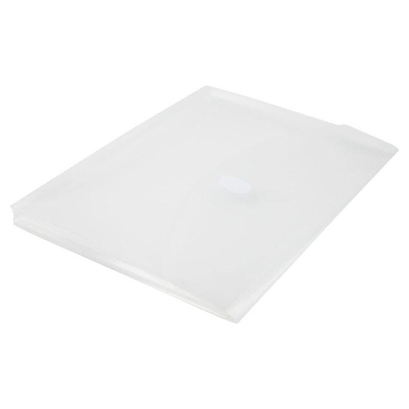 JAM Paper Plastic Binder Pocket, 3-Hole Punched, Clear, 3/Pack (218VB1CLX3)