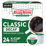 Krispy Kreme Classic Decaf Coffee, Medium Roast, Keurig K-Cup Pods, 24/Box (06111)