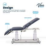Viva Comfort Advanced Power Adjustable Exam Table, 550 lbs. Capacity, Blue (ADIME903-04-MK)