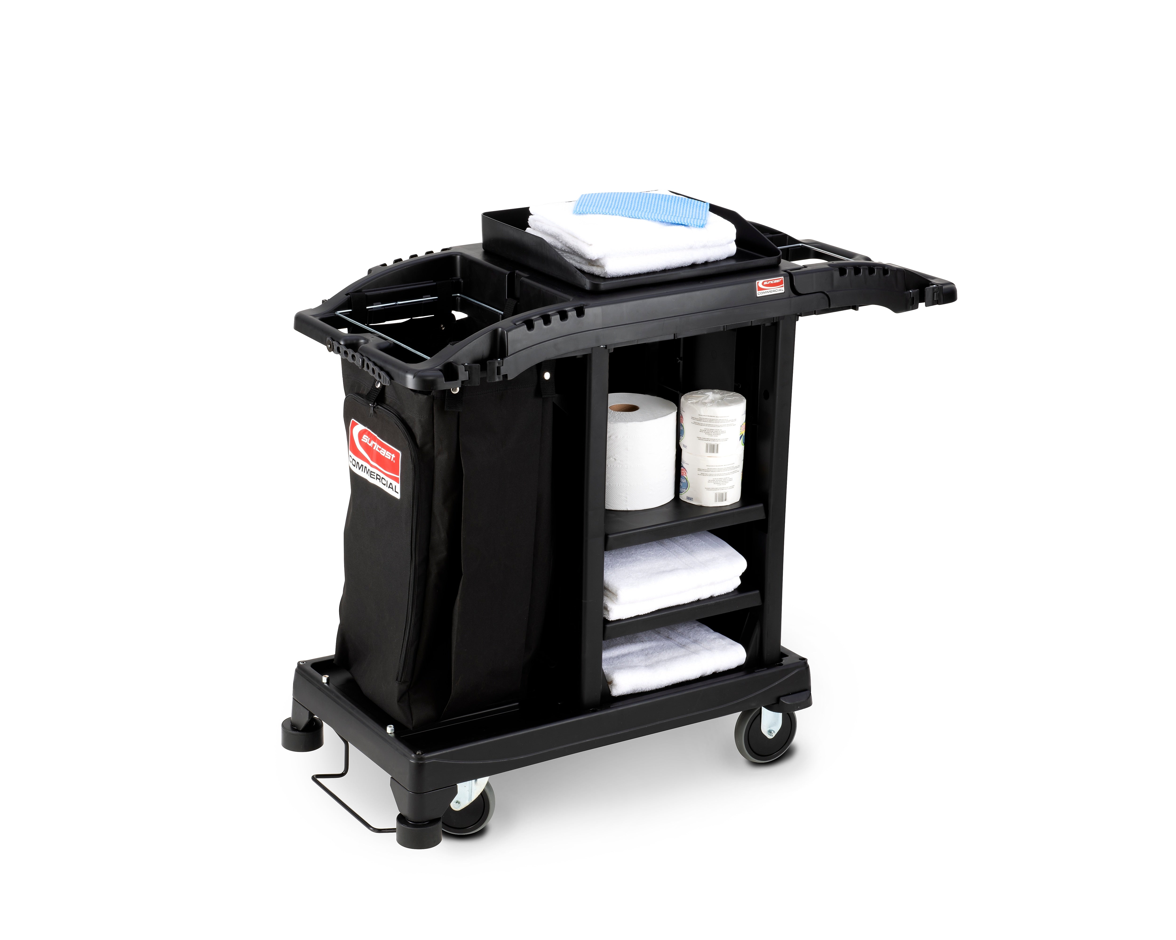 Suncast Commercial Cleaning Cart with Bag (HKCCT100)