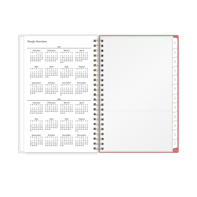 2025-2026 Blue Sky Sincerely Jules Rosie 5" x 8" Academic Weekly & Monthly Planner, Plastic Cover, Multicolored (155340)