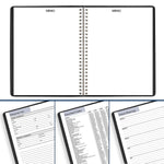 2026 AT-A-GLANCE DayMinder 7" x 8.75" Monthly Planner, Faux Leather Cover, Black (G400-00-26)