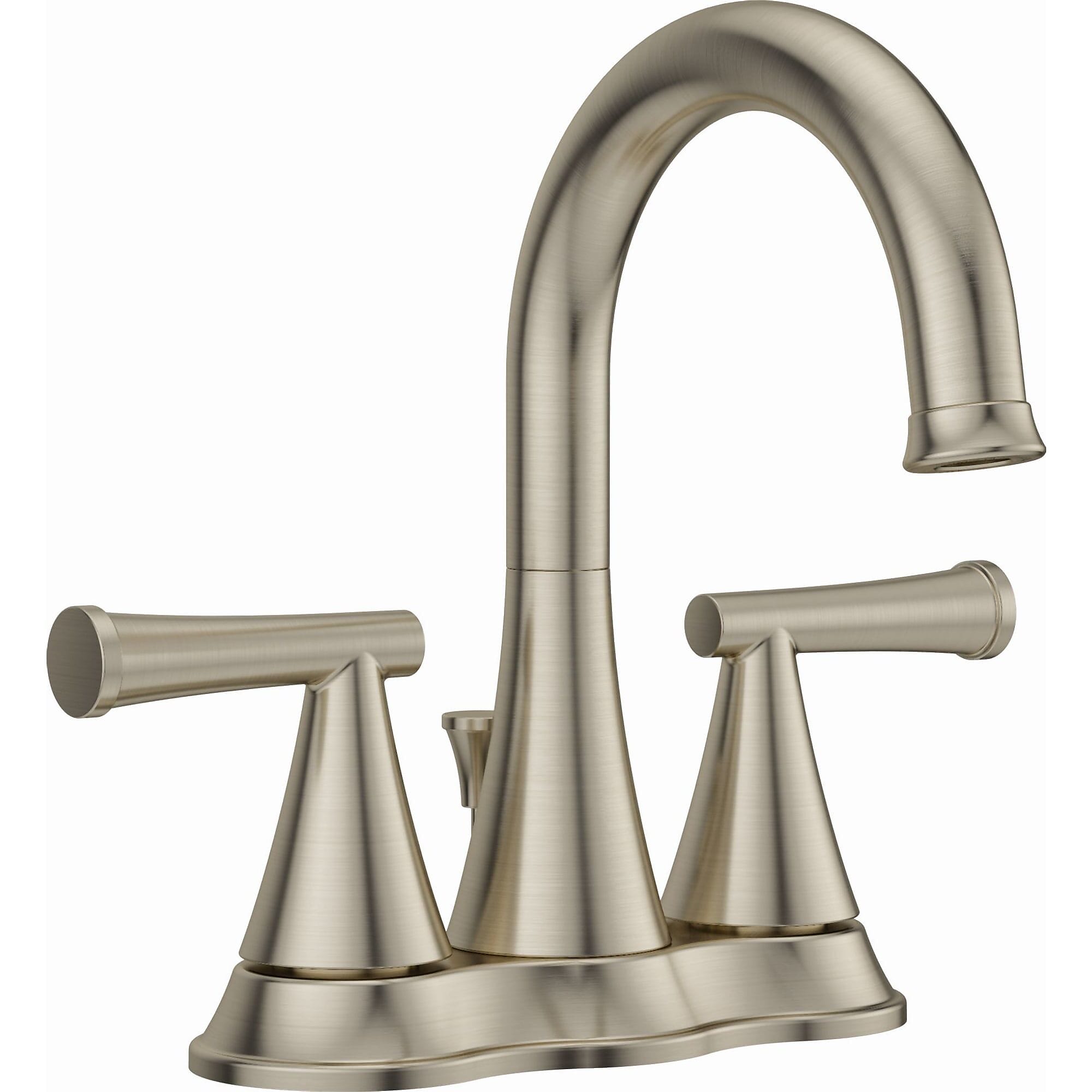 PROFLO Willett 1.2 GPM Centerset Bathroom Faucet with Pop-Up Drain Assembly (PFWSC2847ZBN)