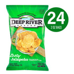 Deep River Snacks Gluten Free Zesty Jalapeno Kettle Cooked Potato Chips, 2.0 oz., 24/Box (220-02563)