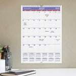 2025-2026 AT-A-GLANCE 12" x 17" Academic Monthly Wall Calendar, Purple/Red (PMA2-28-26)
