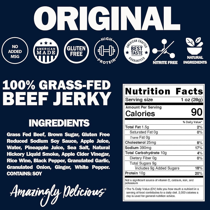 Field Trip Original Beef Jerky, 1 oz., 12/Carton (FLD00503)