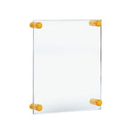 Azar Poster Holder, 15" x 21", Wall Mounted, Gold, Acrylic (105508-GLD)