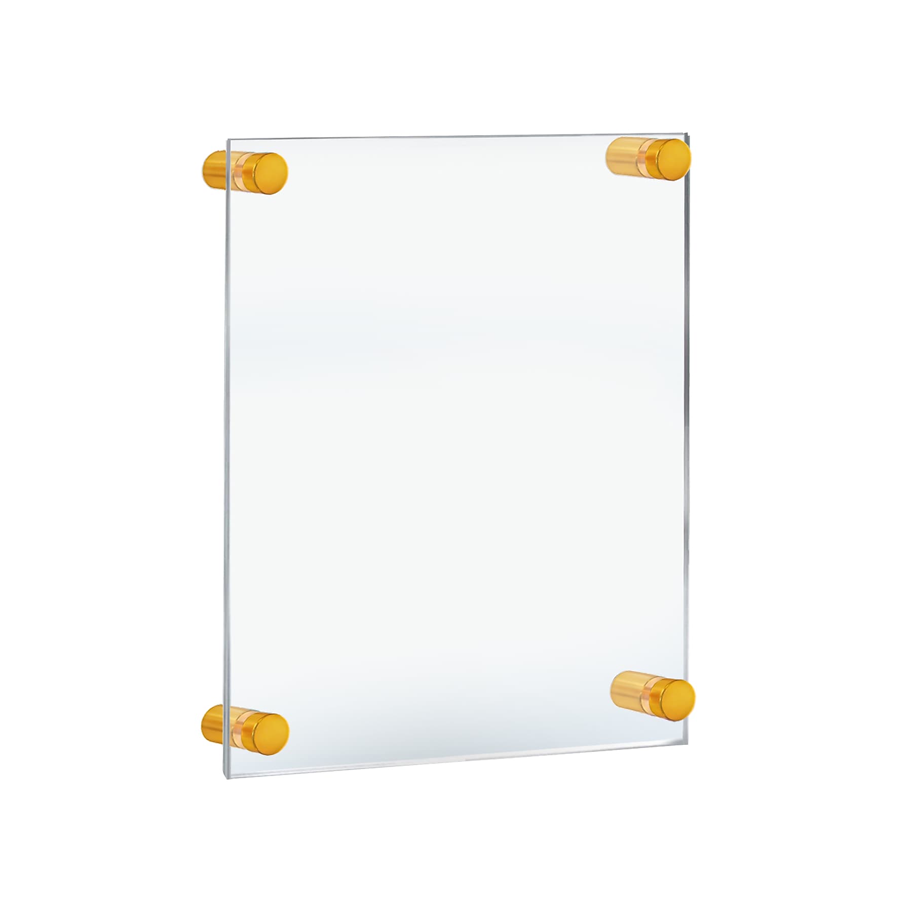 Azar Poster Holder, 15" x 21", Wall Mounted, Gold, Acrylic (105508-GLD)