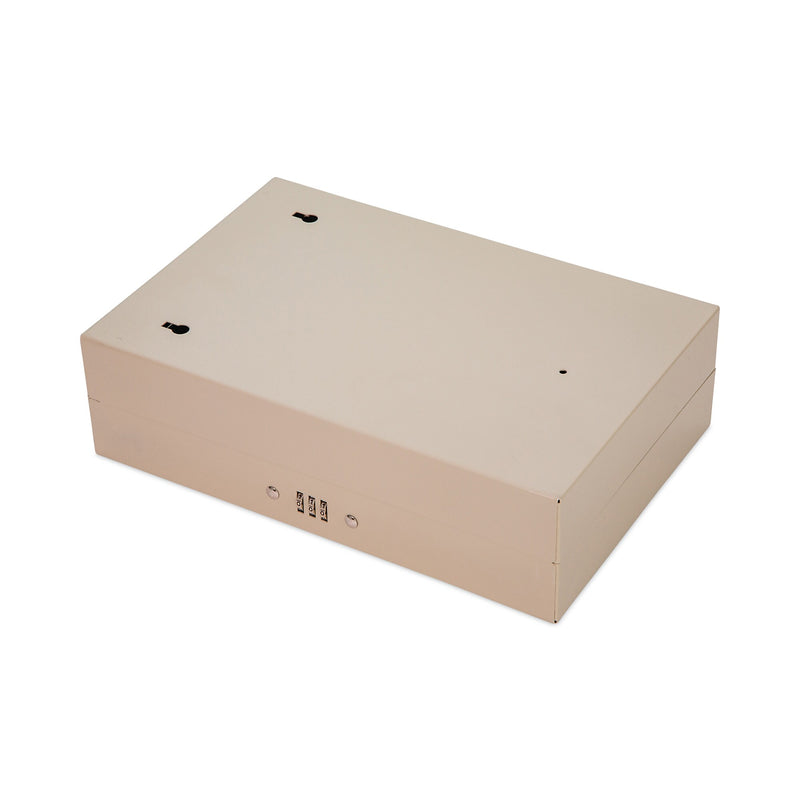 CONTROLTEK® Combination Lockable Key Cabinet, 28-Key, Metal, Sand, 7.75 x 3.25 x 11.5