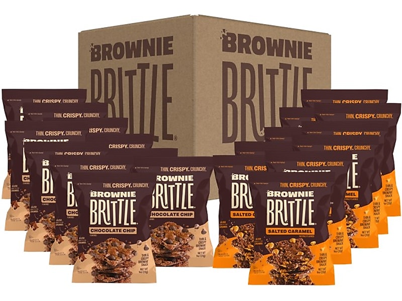 Brownie Brittle Crunchy Brownie Snack Variety Pack, 1 oz., 20 Packs/Carton (SG1416)