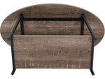 Household Essentials Jamestown 39.38"W x 23.5"D Laminate Coffee Table, Ashwood/Black (8081-1)