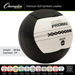 Champion Sports 30 lbs. Rhino Promax Medicine Ball, Black (CHMP219)