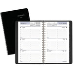 2026 AT-A-GLANCE DayMinder 5" x 8" Weekly Appointment Book, Faux Leather Cover, Black (G210-00-26)