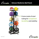 Champion Sports Deluxe Medicine Ball Rack