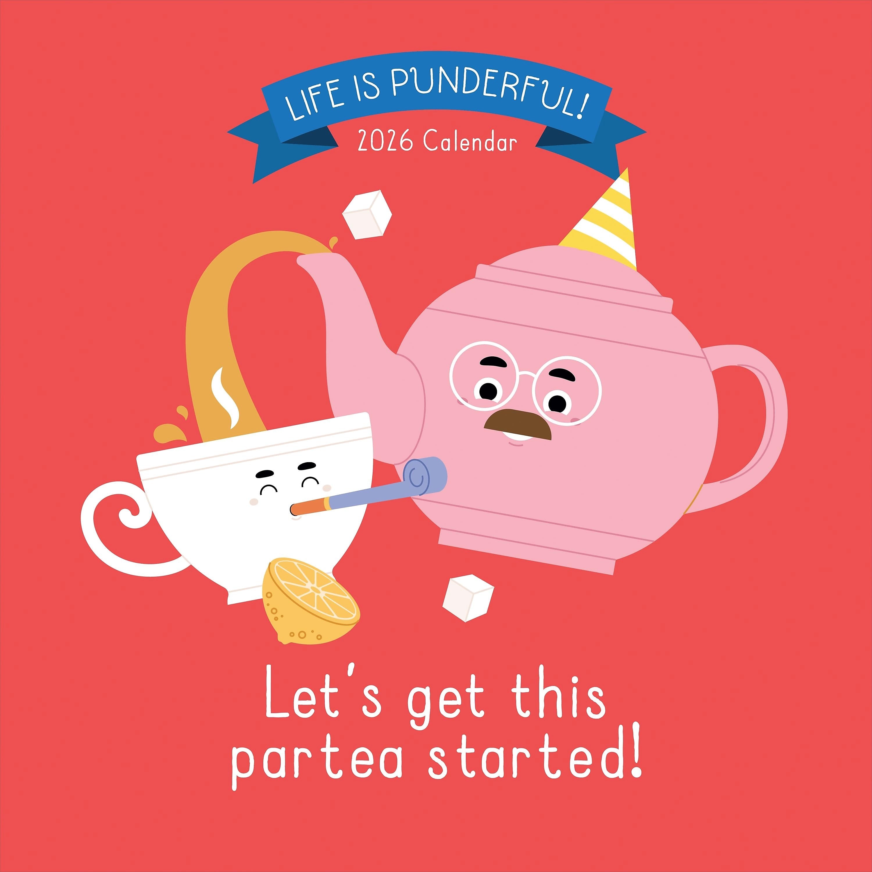 2026 TF Publishing 12" x 17" TF Publishing 12" x 12" Puns of Fun Wall Calendar 26-1117