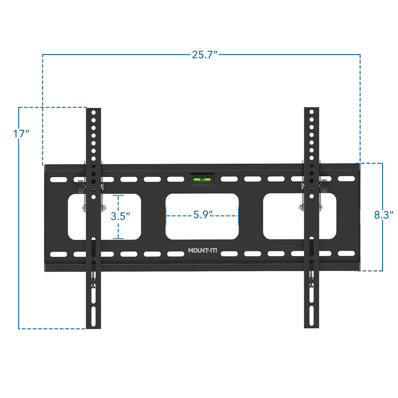 Mount-It! Low-Profile Tilting TV Wall Mount for 37"-80" Flat Screen TVs (MI-318B)