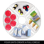 iDesign Lazy Susan Wedge Plastic Organizers, Clear (27743M4)
