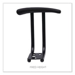 Alera® Fixed T-Arms for Interval IN48B Series Task Chairs, Black, 2/Pair (ALEIN49AKB10B)