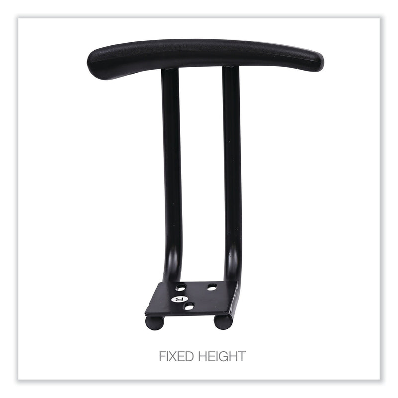 Alera® Fixed T-Arms for Interval IN48B Series Task Chairs, Black, 2/Pair (ALEIN49AKB10B)