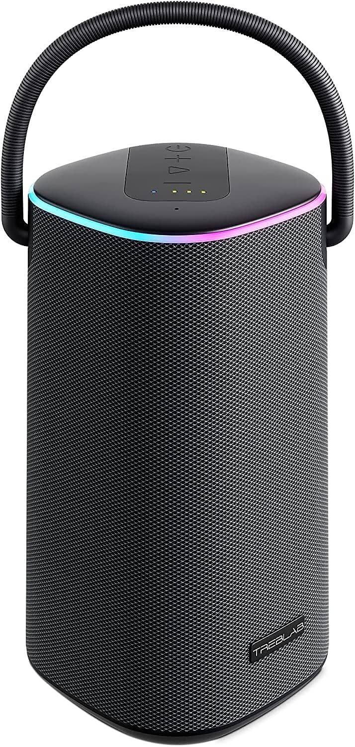 Treblab Wireless Bluetooth Speaker, Waterproof, Black (HD-FORCE)