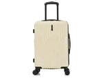 InUSA Drip 20" Hardside Carry-On Suitcase, 4-Wheeled Spinner, TSA Checkpoint Friendly, Sand (IUDRI00S-SAN)